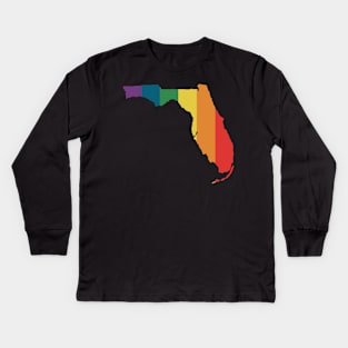 Florida State Rainbow Kids Long Sleeve T-Shirt
